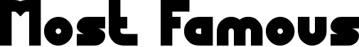 Most Famous Font