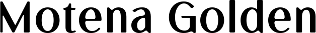 Motena Golden Font