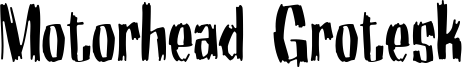 Motorhead Grotesk Font