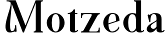 Motzeda Font