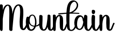 Mountain Font