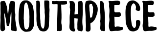 Mouthpiece Font
