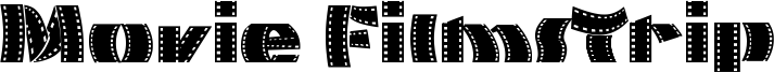 Movie Filmstrip Font