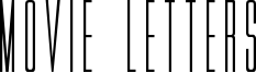 Movie Letters Font