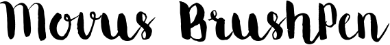 Movus BrushPen Font