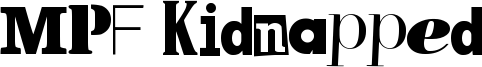MPF Kidnapped Font