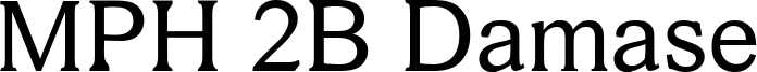 MPH 2B Damase Font