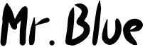 Mr. Blue Font