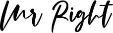 Mr Right Font