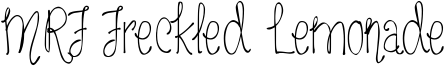 MRF Freckled Lemonade Font