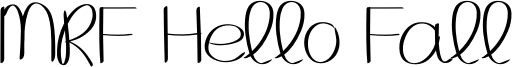 MRF Hello Fall Font
