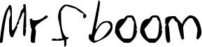 Mrfboom Font