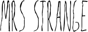 Mrs Strange Font