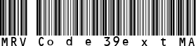 MRV Code39extMA Font