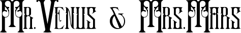 Mr.Venus & Mrs.Mars Font