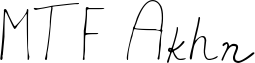 MTF Akhn Font