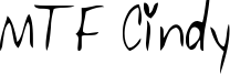 MTF Cindy Font