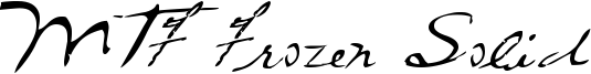 MTF Frozen Solid Font