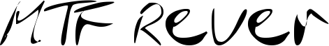 MTF Rever Font