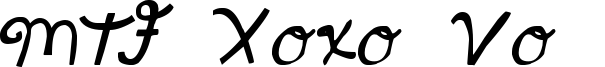 MTF Xoxo Vo.1 Font