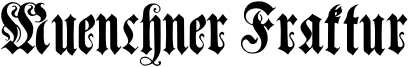 Muenchner Fraktur Font