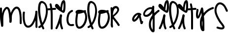 Multicolor Agilitys Font