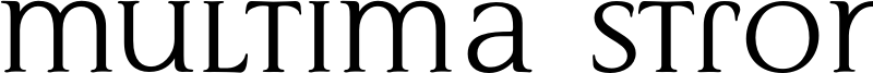 Multima Strong Font