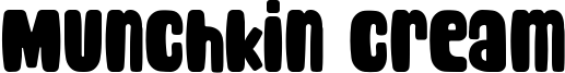 Munchkin Cream Font