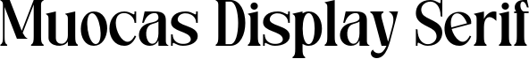 Muocas Display Serif Font