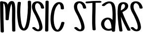 Music Stars Font