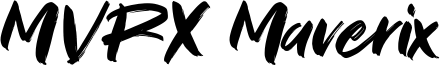 MVRX Maverix Font