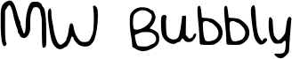 MW Bubbly Font