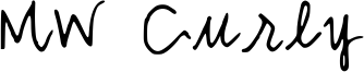 MW Curly Font
