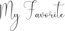 My Favorite Font