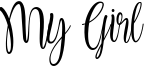 My Girl Font