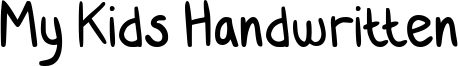 My Kids Handwritten Font