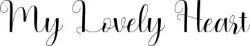 My Lovely Heart Font