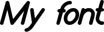 My font Font