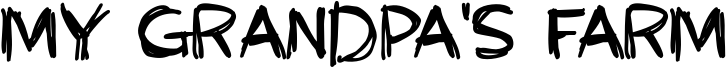 My Grandpa's Farm Font