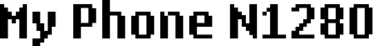 My Phone N1280 Font
