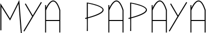 Mya Papaya Font