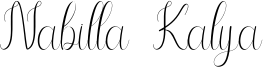 Nabilla Kalya Font