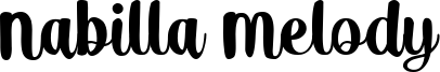Nabilla Melody Font