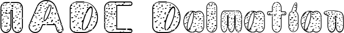 NADC Dalmatian Font
