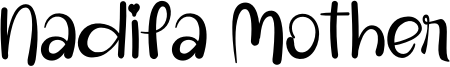 Nadila Mother Font