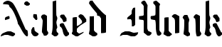 Naked Monk Font