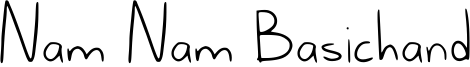Nam Nam Basichand Font