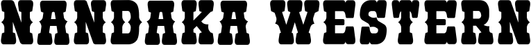 Nandaka Western Font