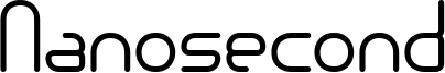 Nanosecond Font