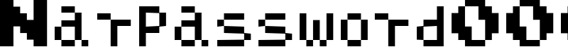 Narpassword00000 Font